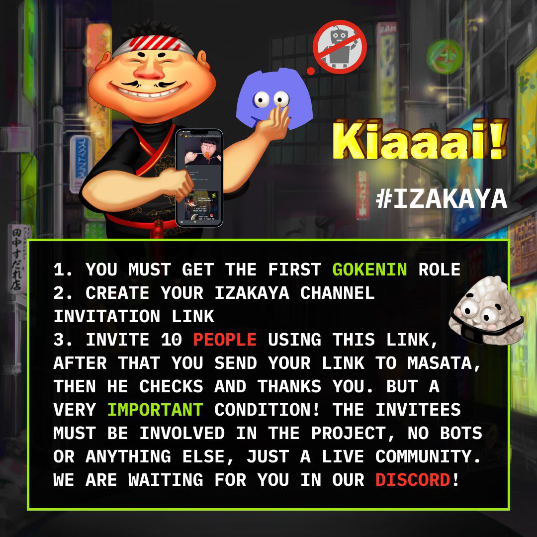 MasataClub's tweet photo. Kiai! Referral system of Masata Club! π
Masata came up with a cool referral system: ππ»
#NFTProject #NFTCommunity #crypto #referalsystem #Discord #NFTs #Sol #Daos #SMILEFOOD https://t.co/8uma4THhxf