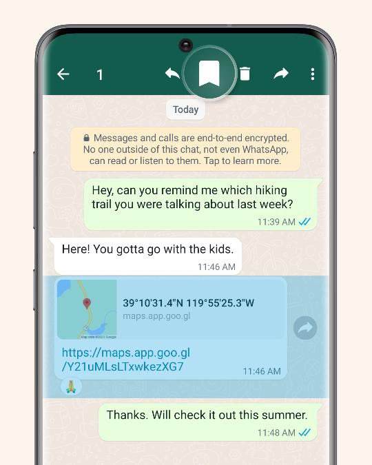 ILONSI_OFFICIAL's tweet photo. New updates for #WhatsApp: anyone in a disappearing message thread can long press on a message to keep it. 

The sender will be notified if it was saved and can decide if it stays or remains a disappearing message - Meta https://t.co/nn9qx4AxGc