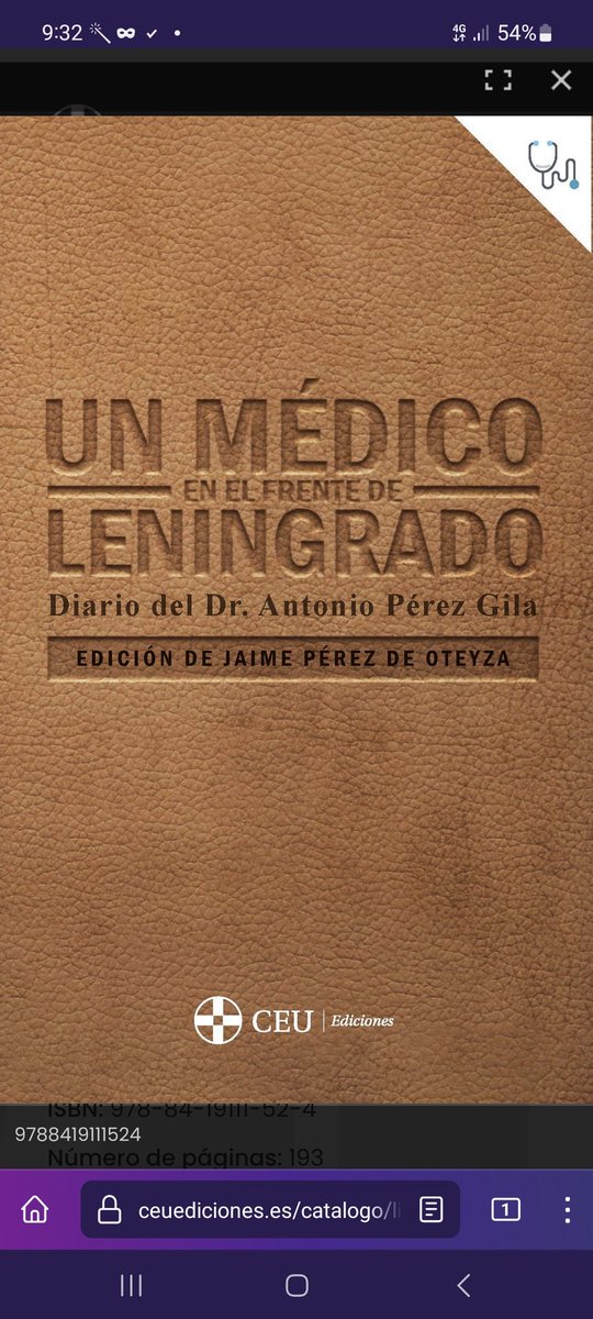 JaimePerezdeOteyza (@jaimeperezdo) on Twitter photo Con enorme alegría y emoción recibo la publicación de mi libro. "Un médico en el frente de Leningrado". Es un libro de Historia, un libro de Medicina, un libro de guerra, y un libro de amor.
Mi más sincero agradecimiento a a la <a href="/USPCEU/">Universidad CEU San Pablo</a> San Pablo y a <a href="/CEUEdiciones/">CEU Ediciones</a> Con enorme alegría y emoción recibo la publicación de mi libro. "Un médico en el frente de Leningrado". Es un libro de Historia, un libro de Medicina, un libro de guerra, y un libro de amor.
Mi más sincero agradecimiento a a la <a href="/USPCEU/">Universidad CEU San Pablo</a> San Pablo y a <a href="/CEUEdiciones/">CEU Ediciones</a>
