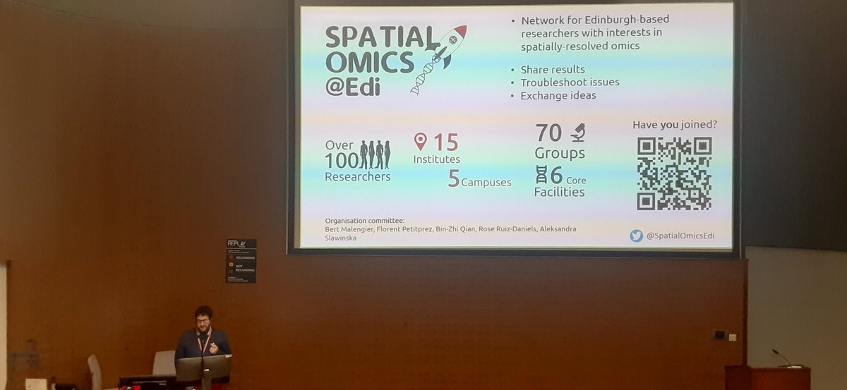 Salisbury_Fish's tweet photo. @petitprez_f kicks off the third Spatial 'Omics Day with @SpatialOmicsEdi @roslininstitute @EdinburghUni!

🧬🦠🔬🧪👩‍🔬👨‍🔬👩‍💻👨‍💻

#SpatialTranscriptomics #SpatialProteomics https://t.co/oUnl0rJ1kx