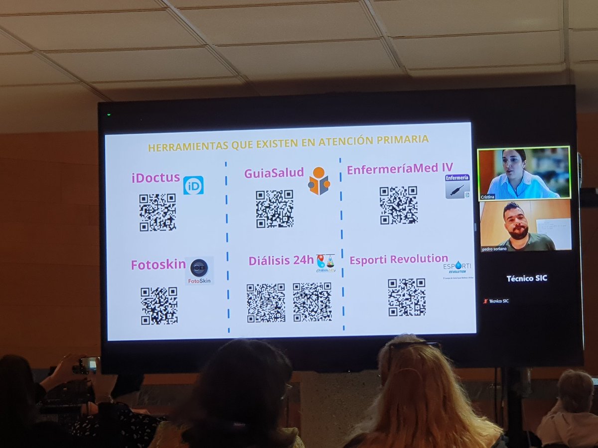 SCECCantabria's tweet photo. Empezamos jornada de hoy #faecap23 #asanec23 Nuevas tecnologías, inicia @conmiradaenfermera Cristina Baus con Herramientas digitales de apoyo en la consulta.
#Valcronic y más... recursos q las #EFyC veníamos buscando, gracias!! https://t.co/wZU1YXEtZH
