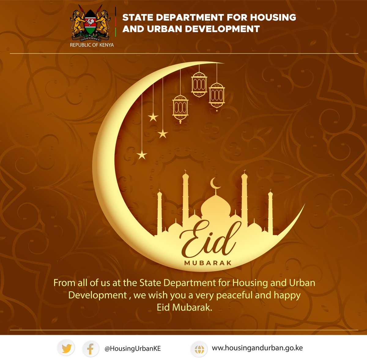 State Dept for Housing and Urban Development KE on Twitter "From all