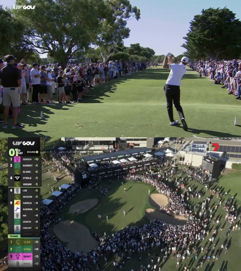 flushingitgolf's tweet photo. “No one is going to watch LIV”. 

LIV Adelaide: https://t.co/AJSDRzndgL