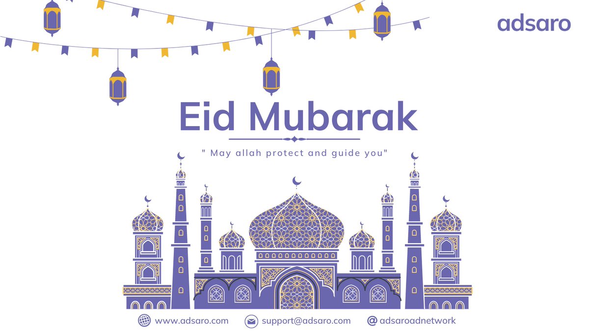 Adsaroadnetwork's tweet photo. Eid Mubarak
#adsaro  #eid #EidAlFitr  #festival  #ad https://t.co/AdPHULFmoz