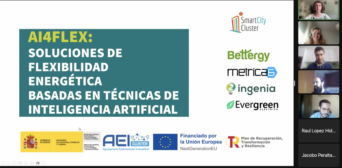 smartcityclust's tweet photo. #AI4FLEX #AEI2022b @mincoturgob 
Jesus Huete de @bettergy nos habla de cómo las tecnologías disruptivas han aportado un salto cualitativo en el desarrollo de este proyecto. Solución que busca gestionar la demanda agregada de energía. https://t.co/poXQoVa0Nn