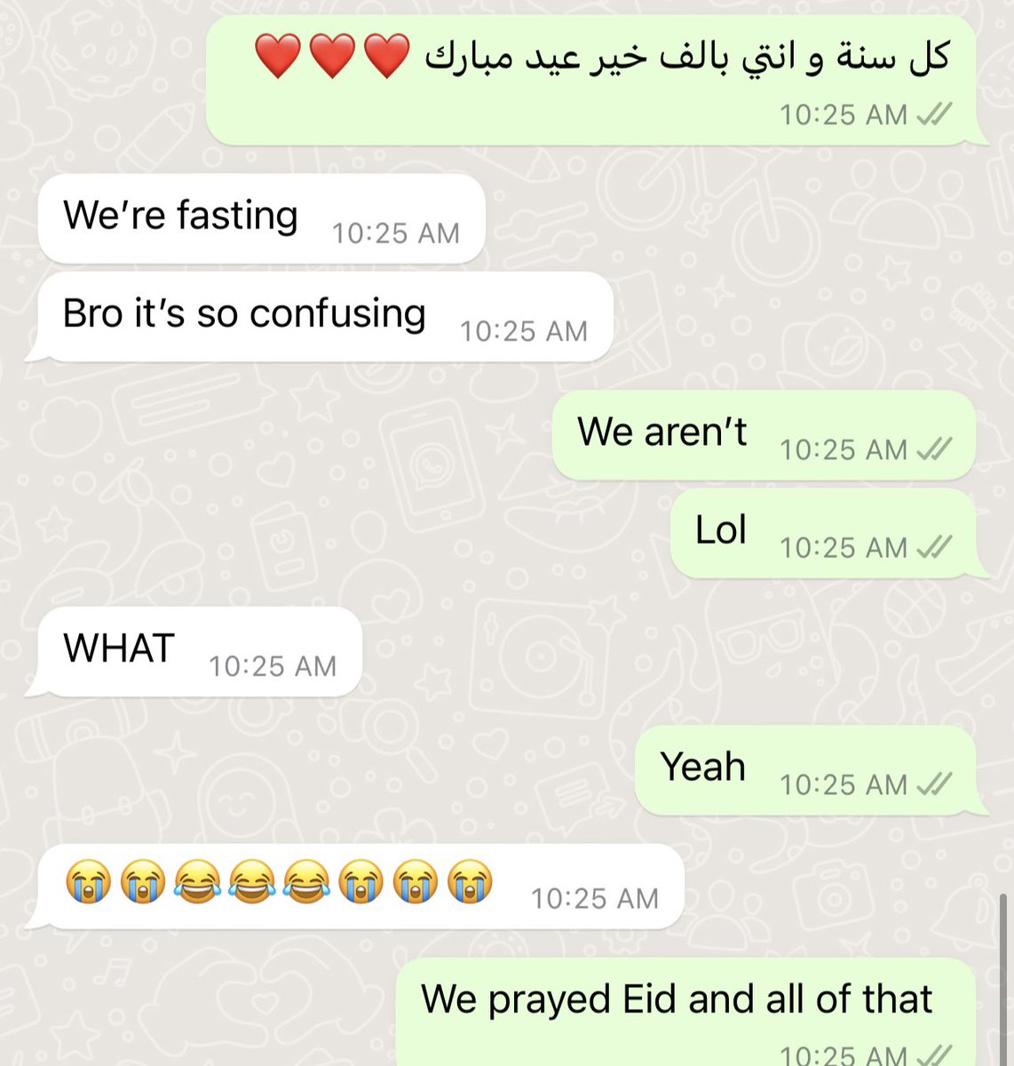 itsfohtimaz's tweet photo. اختصار بسيط علي اليوم 😀 
المهم كل سنة و انتو طيبين عيد مبارك 🤍 Eid Mubarak everyone https://t.co/jbAkN6le0D