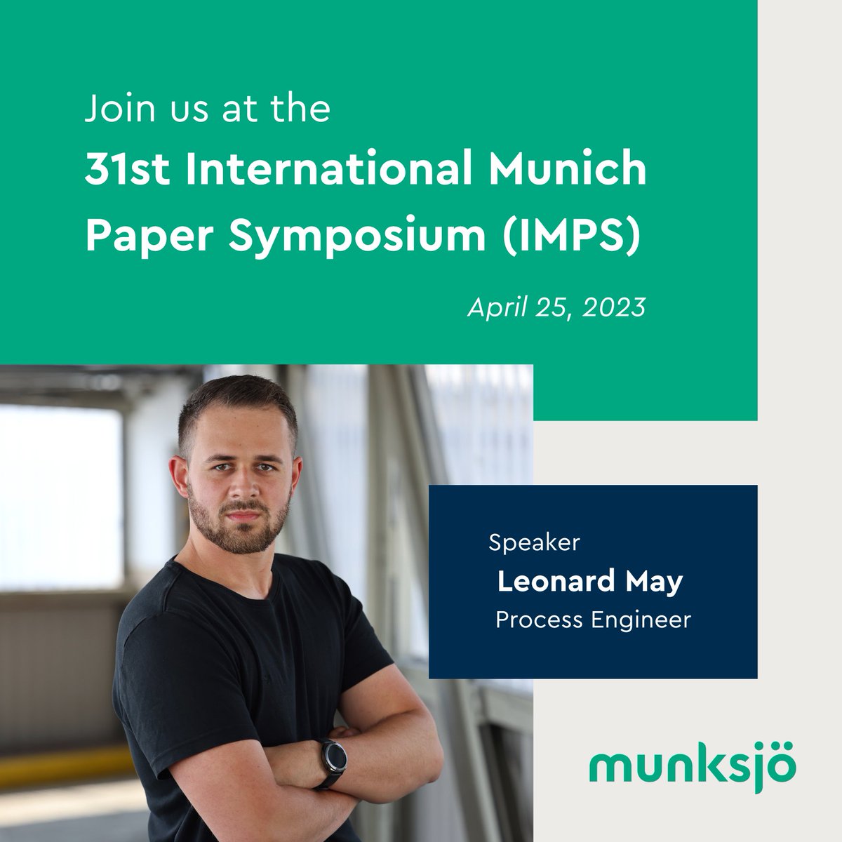 munksjodecor's tweet photo. On April 25th, Leonard May will speak about "Press roll barring: online tracking and systematic cause analysis" at 31st International Munich Paper Symposium (IMPS). Check out in the link the event program and all registration information. #munksjö #imps 
https://t.co/1SN0cTnMPC https://t.co/fRt9G5gceH