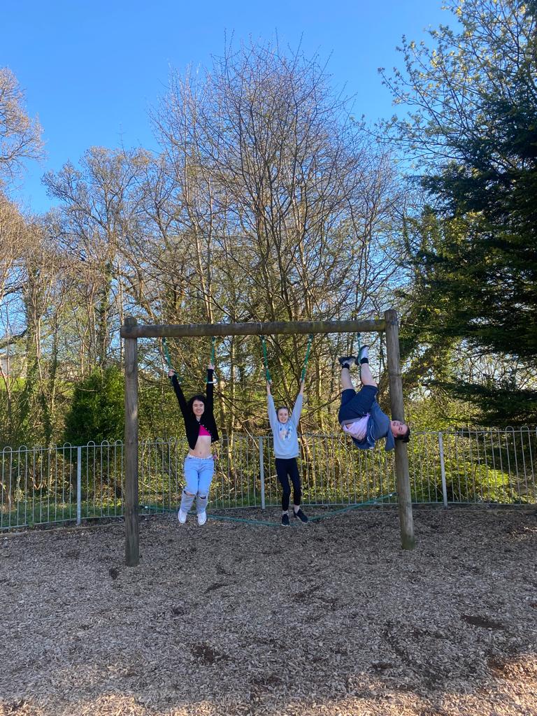 Kelseysfad's tweet photo. What an amazing afternoon with our @SFADRoutesYP. The sun was shining and we could not pass up going to the park ☀️ #thatsunnyfeeling https://t.co/KdEUeCw1a7