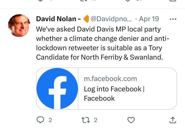 Meanwhile Hessle Lib Dem David Nolan has picked a fight over retweets by Tory candidate Paul Hopton who is standing in a completely different ward.