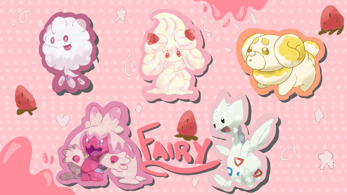 PigeonScratch3's tweet photo. Put together some more Pokémon art. Can be used for free since the designs are pretty much identical to the original lol, just please credit if posted anywhere else.

#pokemon #fairy #scarletviolet https://t.co/XxtqXIRFXJ