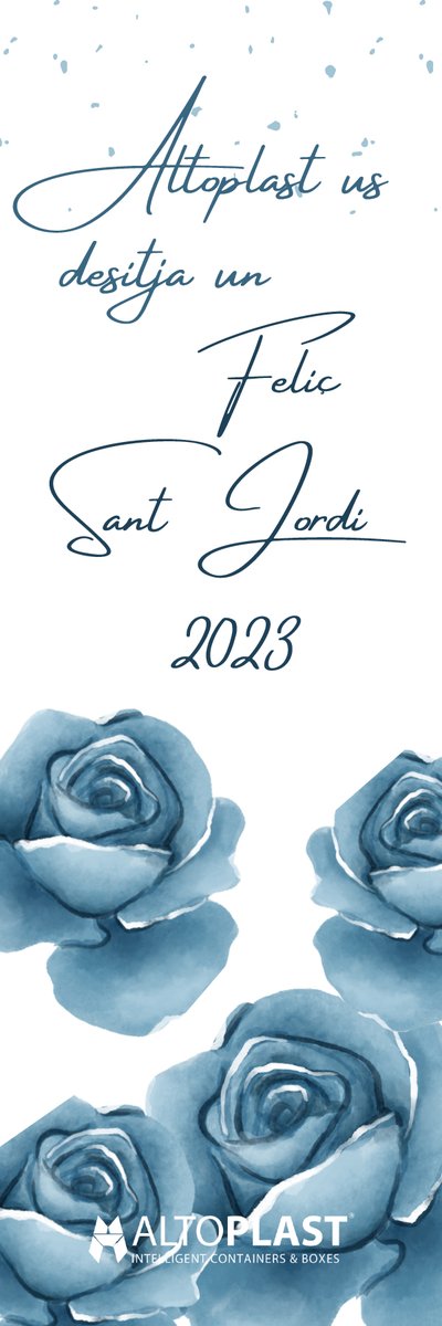 Altoplast's tweet photo. @Altoplast  us desitja un feliç cap de setmana de la diada,
plena de llibres, roses i molts projectes!

Feliç Sant Jordi 2023!

#SantJordi2023 #packaging #innovation #teambuilding #design #sustainability #quality https://t.co/UgAnpsgHHb