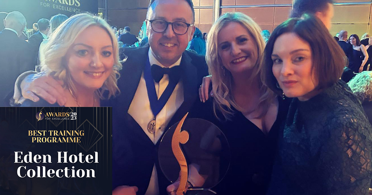 Did you hear the news?! 😍 We are delighted to announce that the Eden Hotel Collection has been awarded the Best Training Programme Award! The judges found our training programme to be comprehensive, accessible, branded, targeted, and engaging! 😍🎉

#springboard2023