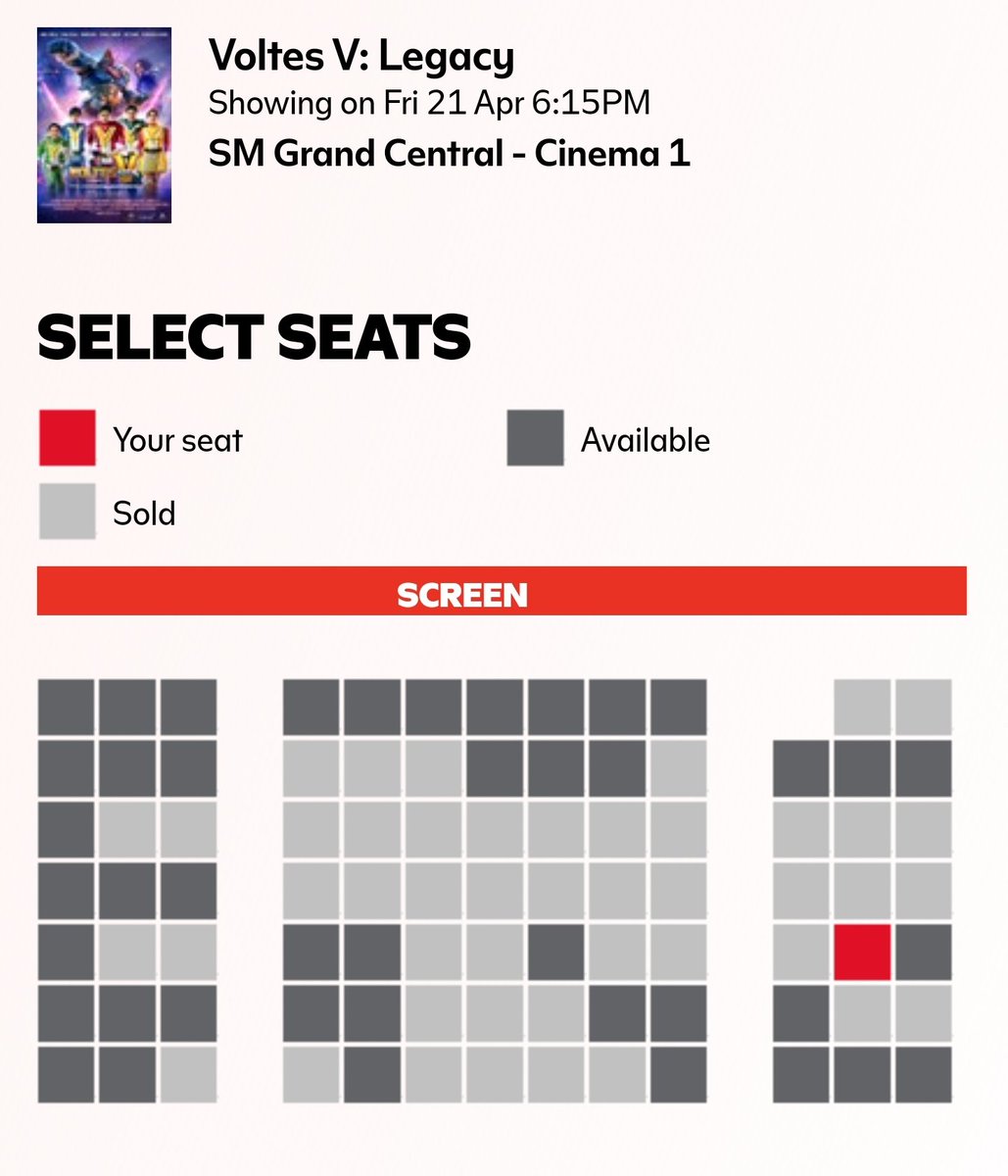 shadowdusk023's tweet photo. Almost sold out na sa mga cinemas. 😮😮😮
#VoltesV 
#VoltesVLegacy
#V5LegacyTheCinematicExperience #VoltesVLegacyAtSMCinema https://t.co/uHKHWx1KTN