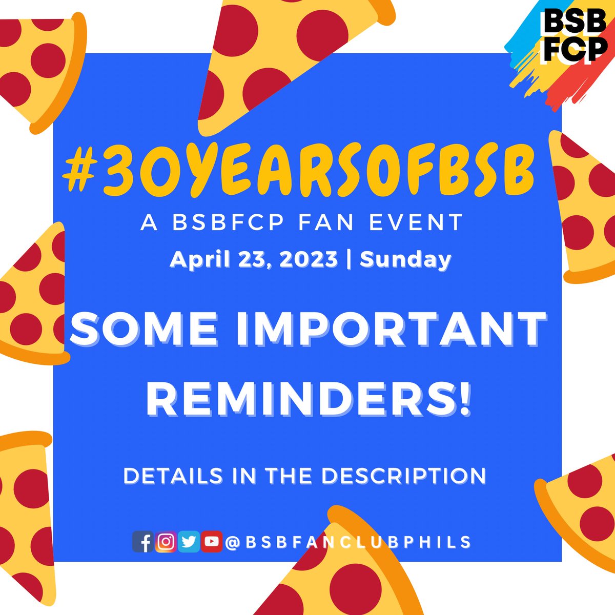 BSBFanClubPhils's tweet photo. We are all excited to meet everyone at the #30YearsOfBSB event on Sunday!

This is #BSBFCP’s first fancon in years, and we’re happy to be able to meet Filo Backstreet Armies once again. https://t.co/LsPoWLJrCN