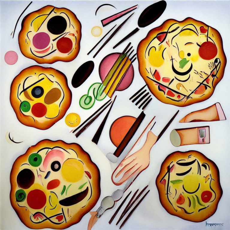 SergeantPizza's tweet photo. Undecided Painter's Pizza.

#AIArtwork  #pizza #aiartcommunity #digitalpainting  #NFTCommunity #nftcollectors #stablediffusion https://t.co/QmAUw717DF