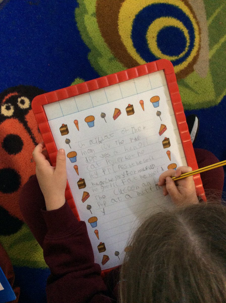MountStewartSch's tweet photo. Diamond class are getting Year one ready by practising their first long piece of independent writing. They are using their phonics knowledge to retell the story of the Very hungry caterpillar. 🐛🦋 #tmssyearR #diamondclass ❤️💎 https://t.co/2VFywaAk2X