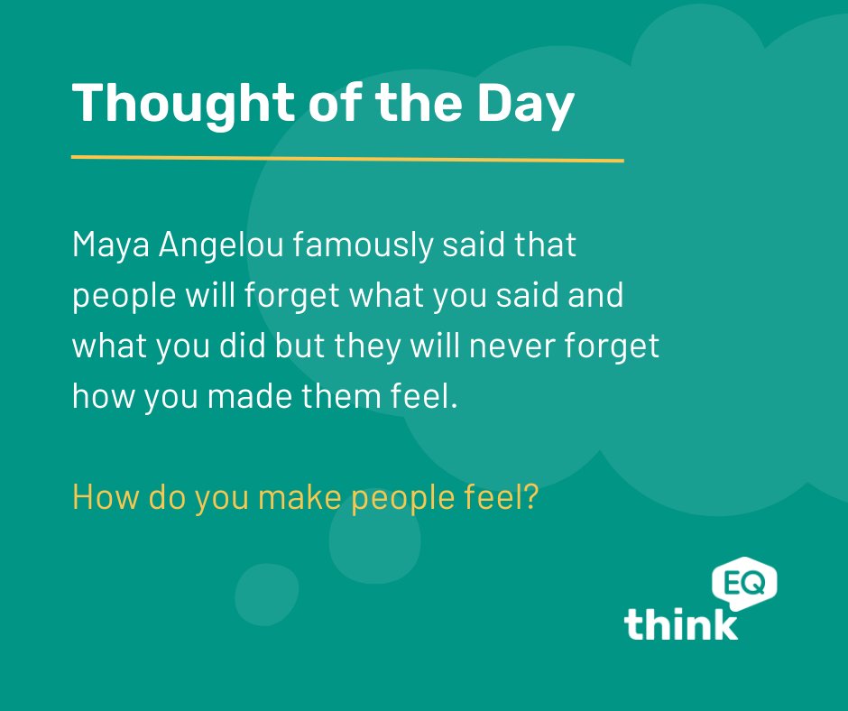 thinkeqcoaching's tweet photo. Are you aware of how your actions make other people feel?

Emotional self-awareness is the ability to differentiate between subtleties in one’s own emotions while understanding the cause of these emotions and the impact they have on the thoughts and actions of oneself and others. https://t.co/Vx9rsjrNXh