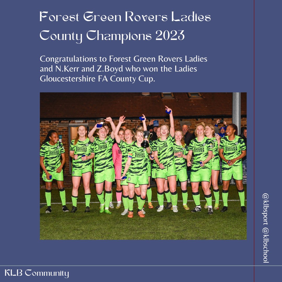 KLBSport's tweet photo. An incredible night for @FGRFC_Women many congratulations!
#ProudToBe #KLBFootball #KLBCommunity
@KLB_school @KLBSixthForm @equal_sport
@GlosSchools
Photo Credit: @FGRFC_Women https://t.co/Qr1yKCA6Bv