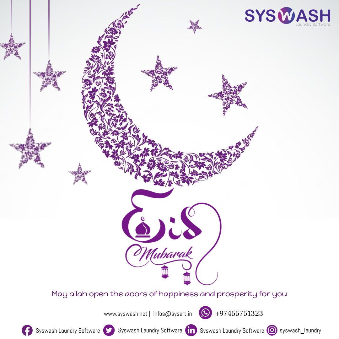 EID MUBARAK.............
.
.
.
.
.
#SyswashLaundry #syswash #laundryroom #businessowner #software #laundry #pos #newpost #drycleaning #developers #technology #laundryservice #instagood #growth #Ramadan #EidAlFitr #eidmubarak