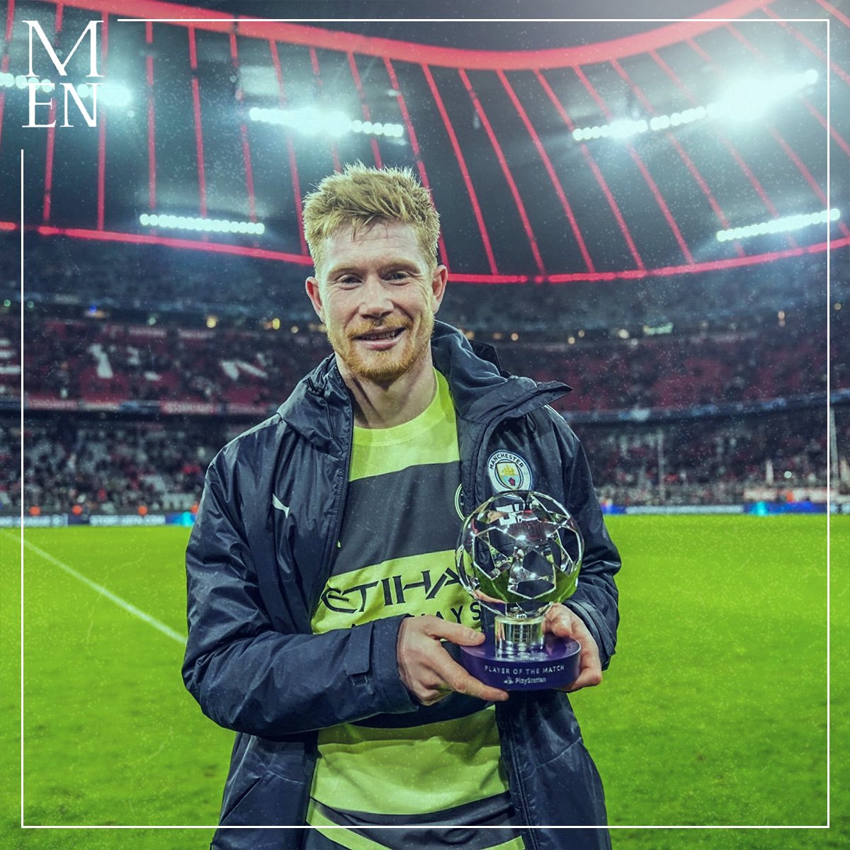 ManCityMEN's tweet photo. Just taking a moment to appreciate Kevin de Bruyne 🏅 #mcfc https://t.co/qbtIS6VdaV