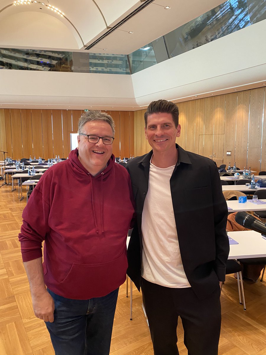 Today with Mario Gomez at a conference in Ludwigsburg #premiumspeakers