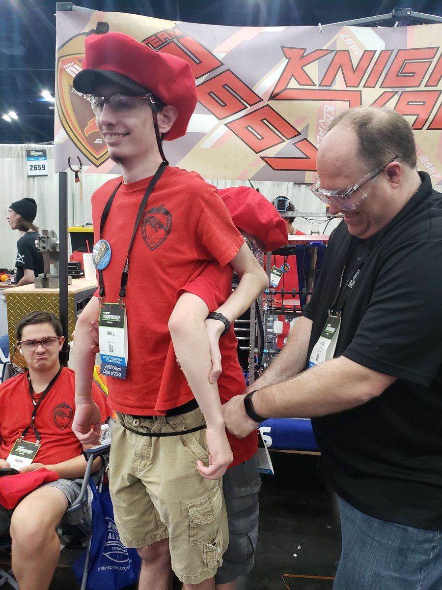 AVHS_STEM's tweet photo. Photos from the first 2 days at the World Championships.  Our @FRC2667  robotics team went 2-2 in this highly competitive event yesterday.  There are also workshops, exhibits, college and career fairs along with really fun events &amp; activities planned for the teams. https://t.co/J3MfH38mwf