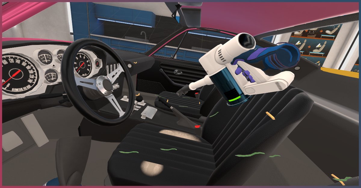 gameformatic's tweet image. Get ready to level up your car detailing skills! 🚗💥 Car Detailing Simulator VR is bringing the heat to #screenshotsaturday. Coming soon to the Oculus Store! 🔥👀 #VRgaming #simulatorgames #Oculus