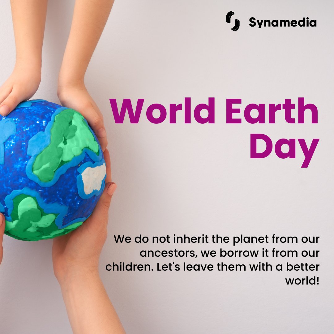 SynamediaLife's tweet photo. Synamedia wishes you a Happy Earth Day!
Everybody at Synamedia gets five days a year to donate to a cause of their choice. So on this Earth Day, we are encouraging our people to use the time to support an environmental cause #EarthDay #synamedialife #timetogive https://t.co/sqNPrbWIpd