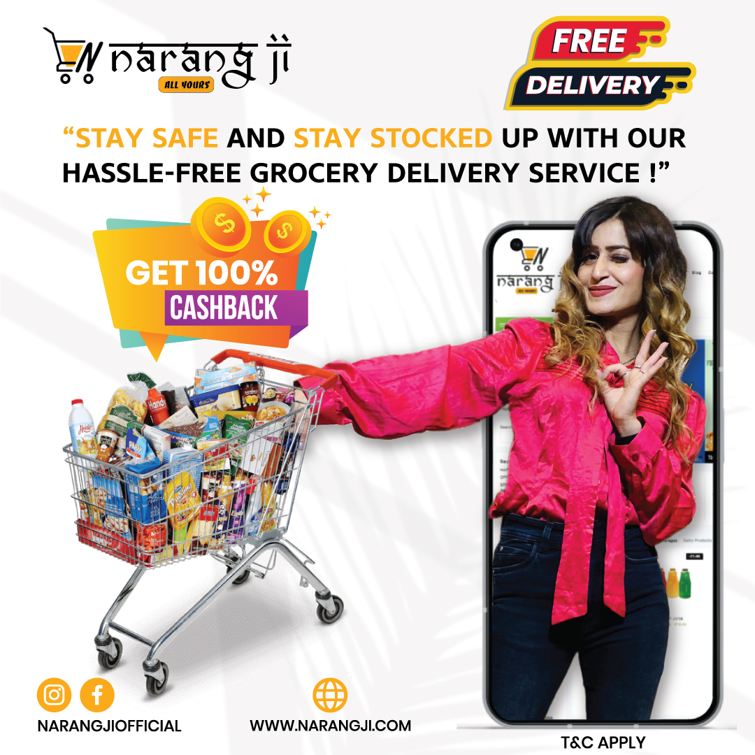 Ready to score big on groceries? 🛍️🤑 Get all your cash back when you shop with us.

#narangji #groceryoffers #grocerydeliveryservice #grocerystore #grocery #GroceryChallenge #groceryshopping #fbpost #viralpost #freedelivery #grocerydeliveryservice