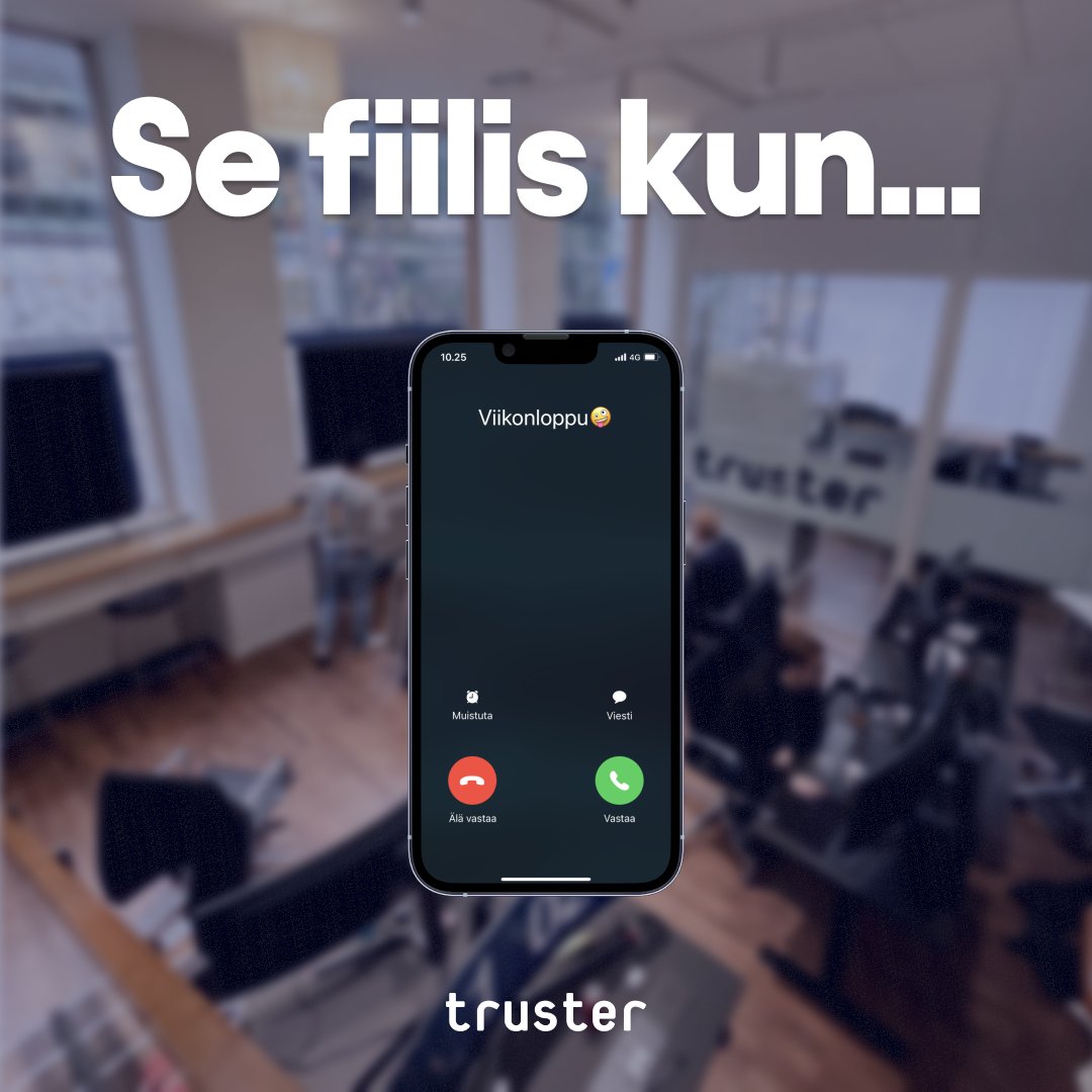 trustercom's tweet photo. Aurinko paistaa ja linnut laulaa. 🌞🎶
Ja jälleen yksi mahtava työviikko takana. 🤩💯
Näillä fiiliksillä siis toivotamme kaikille ihanaa keväistä viikonloppua! 🌷
#truster #laskutuspalvelu #viikonloppu #kevät https://t.co/GbCEsQSdJY