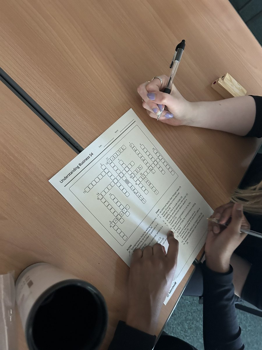MrsC_BusEd10's tweet image. Final #N5BusMan revision session. I haven’t had Jenga out for a while. The UB crossword I made using @getwordwall got very competitive! Good fun and easy for pupils to quickly see where they did and didn’t have gaps in knowledge. Roll on May 16.