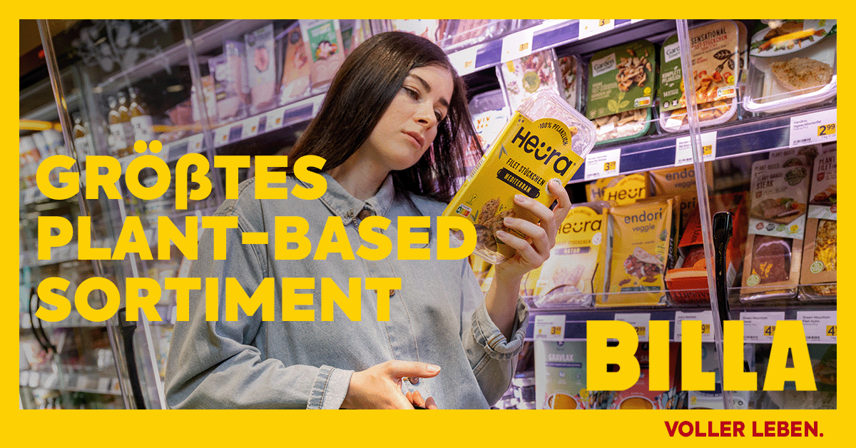 Mit über 4.000 rein pflanzlichen Produkten bietet BILLA das größte plant-based Sortiment Österreichs! 🛒💚 Jetzt entdecken und genießen 👉 billa.at/pflanzlich-glu… 
#pflanzlichglücklich #plantbased #reinpflanzlich