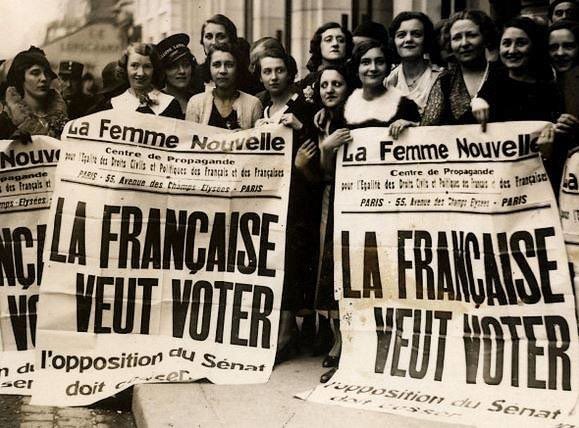Le 21 avril 1944, les femmes françaises obtenaient le droit de vote, une victoire pour l’égalité. 

Comme chacun des droits conquis par les femmes, le droit de vote a été conquis par des combattantes dont l’opiniâtreté a permis de ne jamais renoncer.

Mesdames, merci !