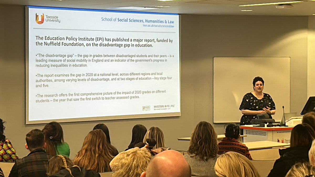 The disadvantage gap in Education #teacherlife #teachertraining #Subjectspecialistconference <a href="/TUSSSHL/">TU SSSHL</a> <a href="/TeessideUni/">Teesside University</a>