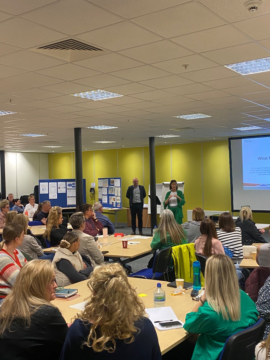 QualityNCA's tweet photo. Today we are holding learning session 1 for the ‘Days Kept Away from Home’ collaborative with a range of teams across the NCA. Our Chief Delivery Officer Jude opened the day with a thought provoking introduction about ‘what matters to you?’ #DaysKeptAwayFromHome https://t.co/8riuM8gUBS