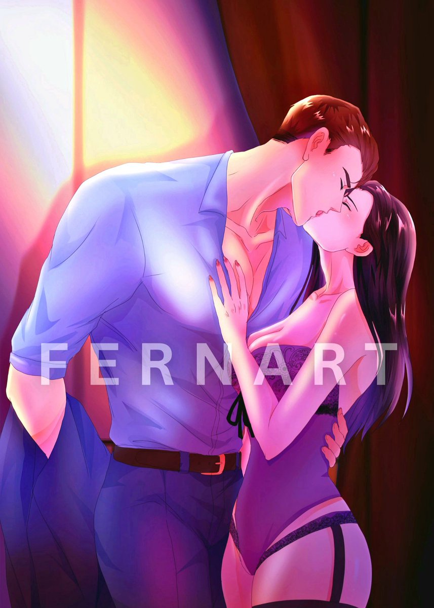 fernart17's tweet photo. Give In To You (Good Lips Series #3)
written by: Jonaxx
PortiaxLogan 
This artwork is commissioned. Please do not repost/trace/copy. Thank you. 
Commissioned by: @shanashappee @Zyetine https://t.co/894VeRcTSN