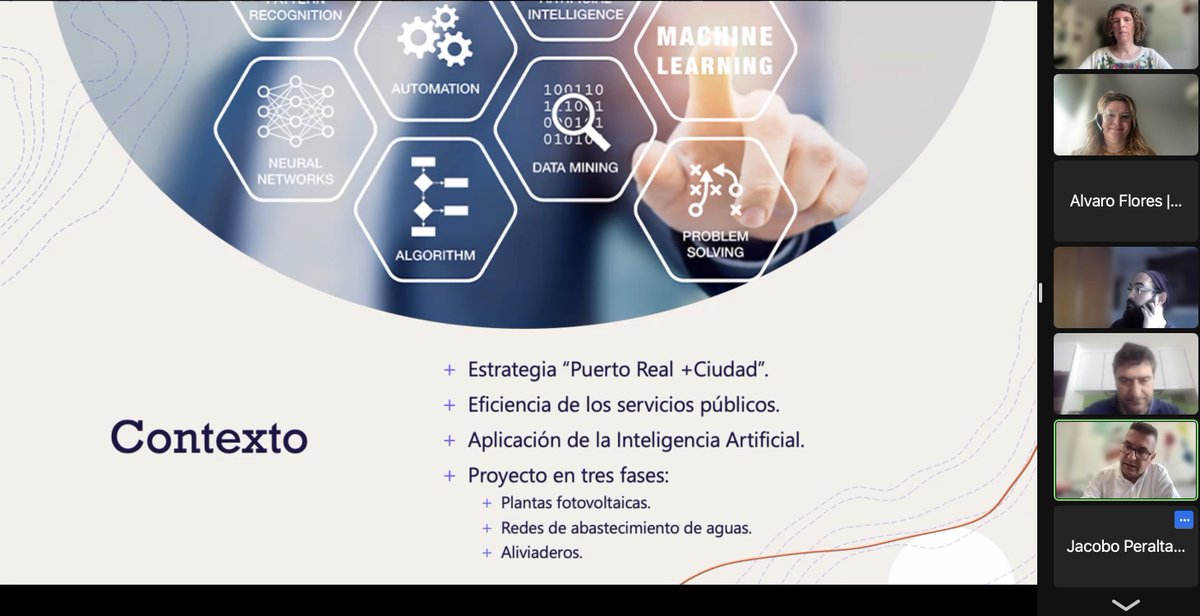 smartcityclust's tweet photo. #iPREDICE #AEI2022b @mincoturgob 

Proyecto en segunda fase que desarrolla una plataforma para hacer más eficientes los servicios públicos con #IA, concretamente el mantenimiento de infraestructuras. 
Presenta Francisco Carmona de @GENPuertoReal https://t.co/Ydo1fi86Vh