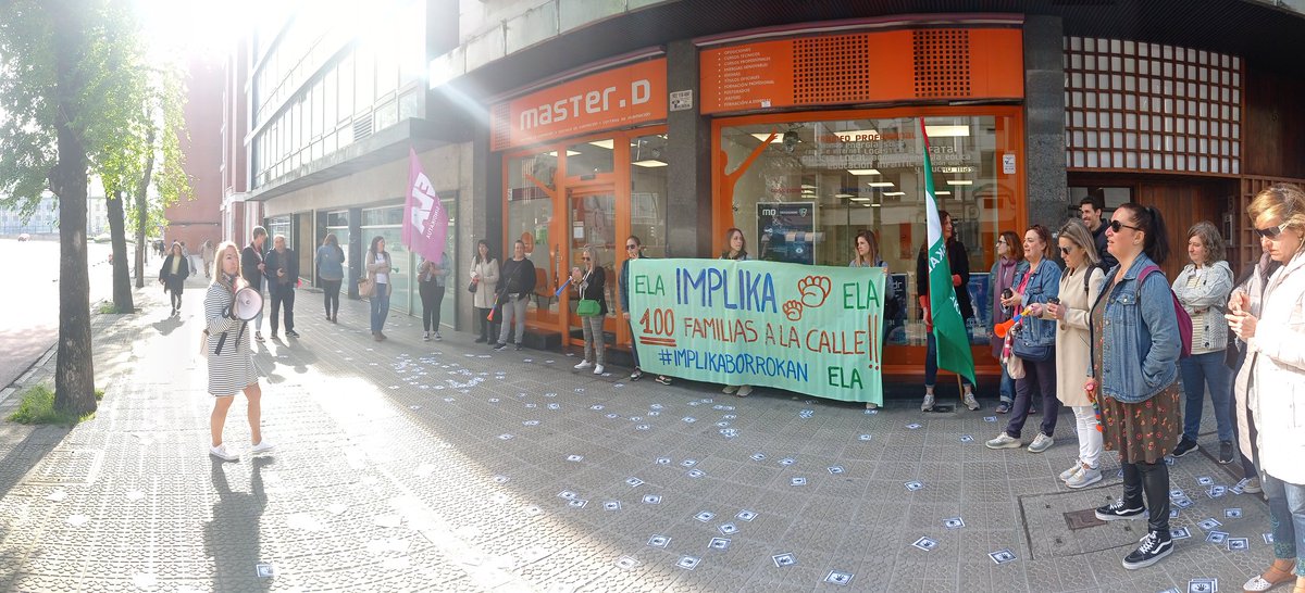 Implikaborrokan's tweet photo. 3️⃣7️⃣ greba eguna. 8️⃣7️⃣ Egin dituzte Bilboko zentroetan.
Orain Implika, OBICEX deitzen da.
Guk greba mugagabean‼️
Ez, ez, ez, despidorik ez‼️
@Implika_Formac, tu ERE no se explica‼️
#Implikaborrokan https://t.co/Wg4pJThgDD