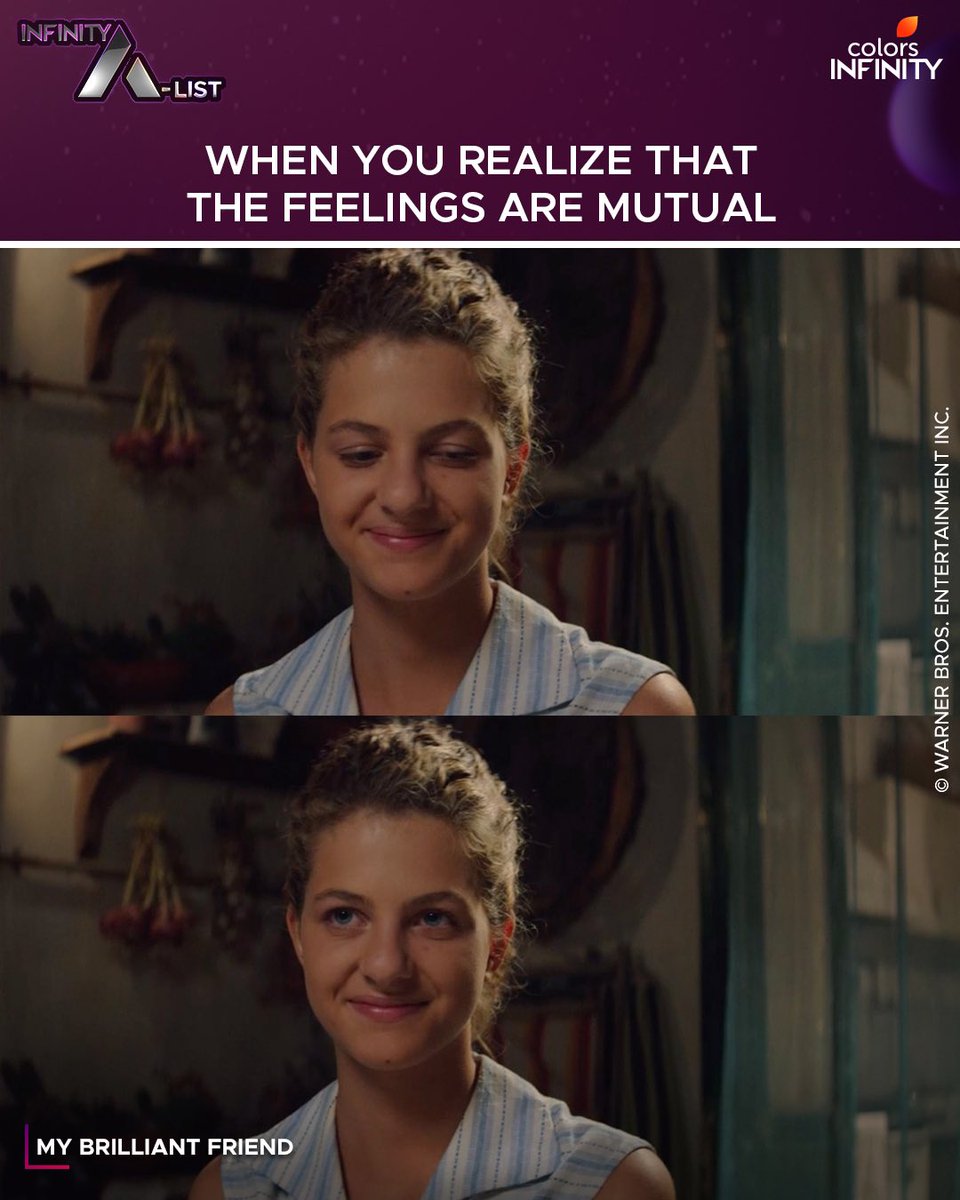 colors_infinity's tweet photo. The best feeling in the world!
Watch #MyBrilliantFriend only on #ColorsInfinity, Monday-Friday 9pm.
#MyBrilliantFriend #Friendship #Memories #Childhood #Lila #Elena #Drama #InfinityAList #Series #BFFs #ItalianShow #TVSeries #WarnerBros https://t.co/rHPinKcZvD