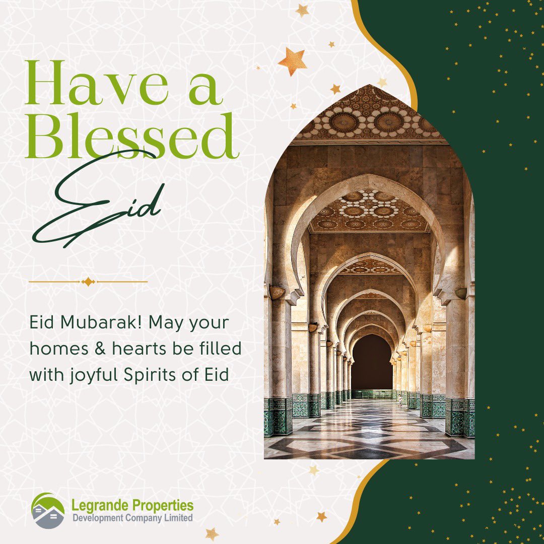 Legrandelimited's tweet photo. Eid Mubarak to all our esteemed Muslims families and friends.
.
.
.
#legrande #eidmubarak #eidmubarak2023 #realestateinvestors #muslim #lagosmuslimah #muslimcommunity https://t.co/A6lmyFBiFz