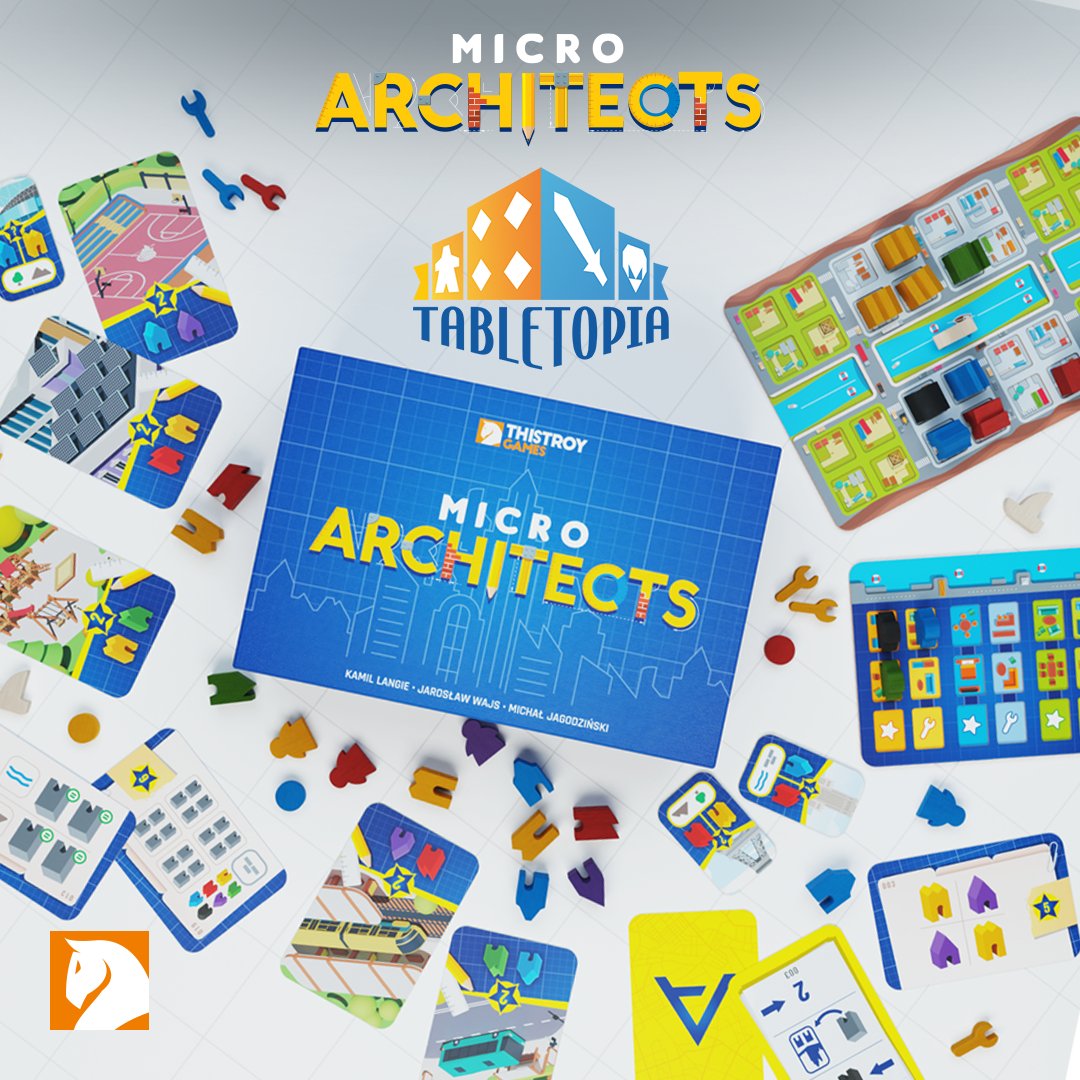 ThistroyGames's tweet photo. Micro Architects is available to play for FREE on Tabletopia! Check out our newest game and let us know what you think! @TabletopiaGames #tabletopia #boardgames #bgg https://t.co/UtW1XAbgrK