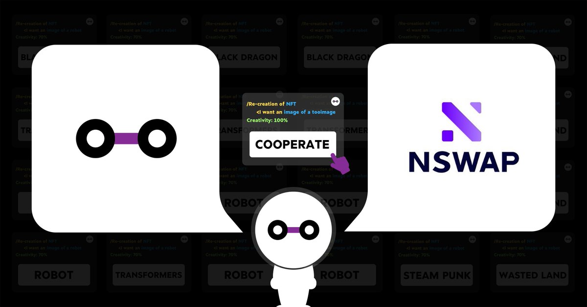 AINN_image's tweet photo. 📢Glad to announce #Tooimage PARTNERSHIP with
@Nswapcom
Nswap is a genuine community-driven, multi-chain NFT Marketplace.
📷Build a better #WEB3 together! https://t.co/f1UMGaRnKz