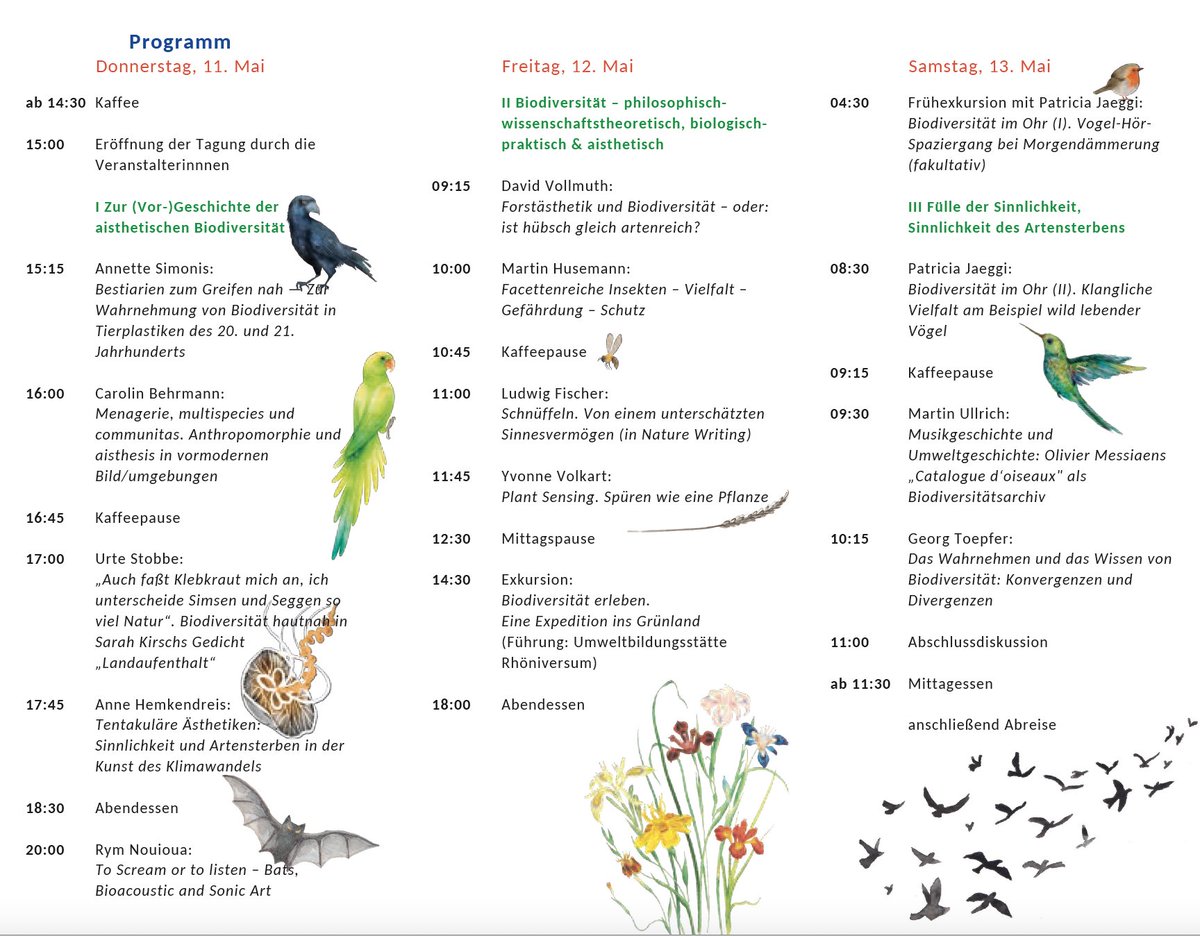 Looking forward to speak about Tentacular Aesthetics at this exciting event on Biodiversity:🐙staff.germanistik.rub.de/van-hoorn/beis…

#biodiversityinarts #biodiversity #environmentalarts #tentacular #jellyfishinart #animalstudies #plantstudies #climatechange #anthropocene
