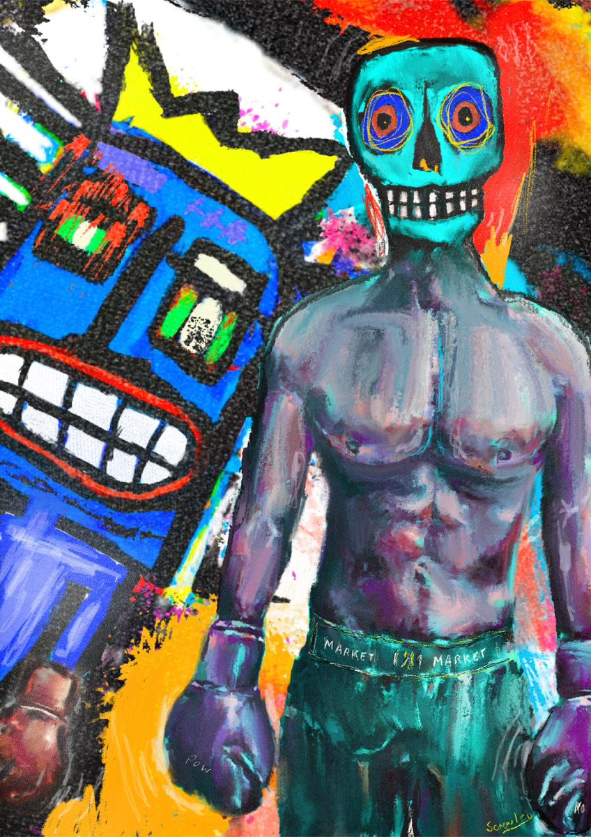 Scrawlzy's tweet photo. Gm, Now gas is settling down Artist Vs Market has been minted on @foundation and is open to offers before I put a reserve on it.

https://t.co/Bp8OItU7Fo https://t.co/6EmLakHdsI