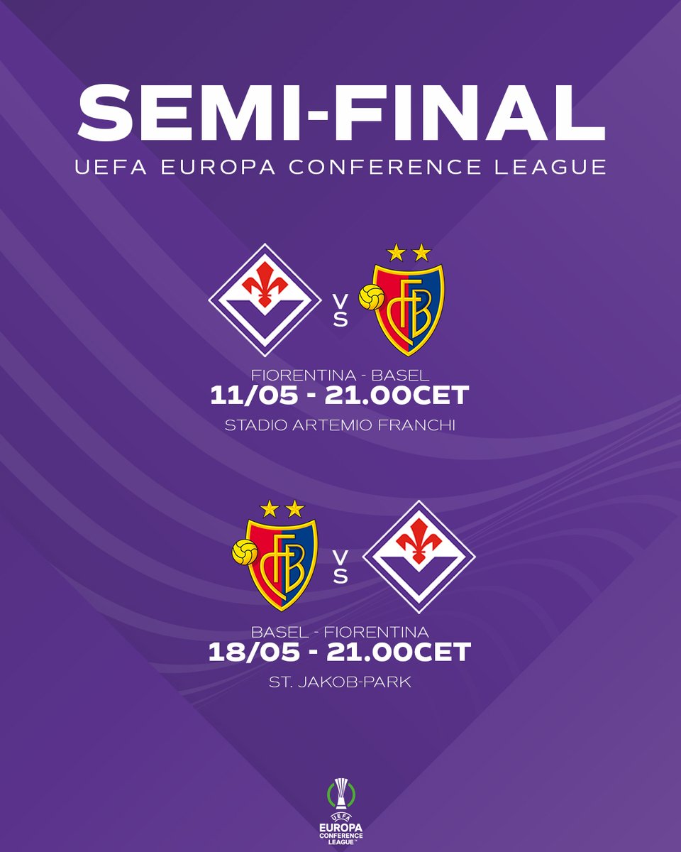 #FiorentinaBasel 🔜

#ForzaViola #Fiorentina #ACFFiorentina #UECL