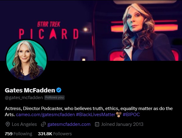 Gates McFadden Files (a FANsite) on Twitter: "The situation took a