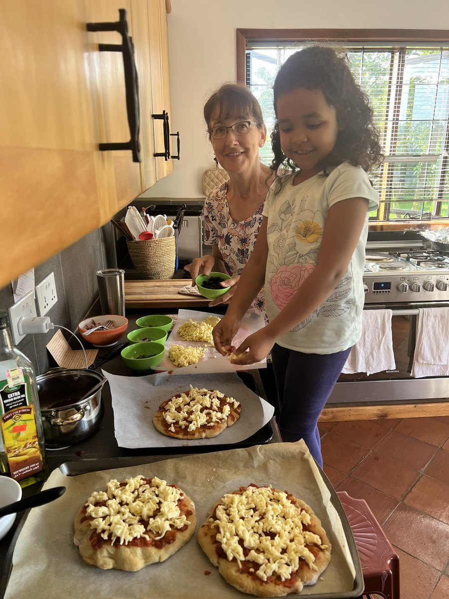 The secret to a perfect homemade pizza is to cook the crust first, then add the toppings and cook until cheese is really melted. Perfect every time!