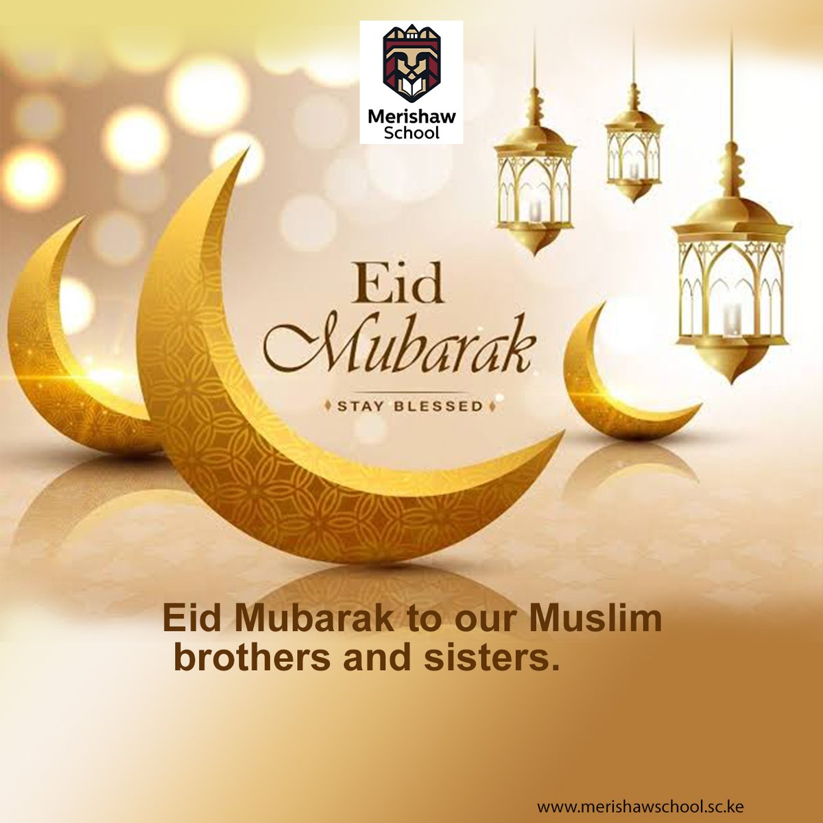 Eid Mubarak to our Muslim brothers and sisters.