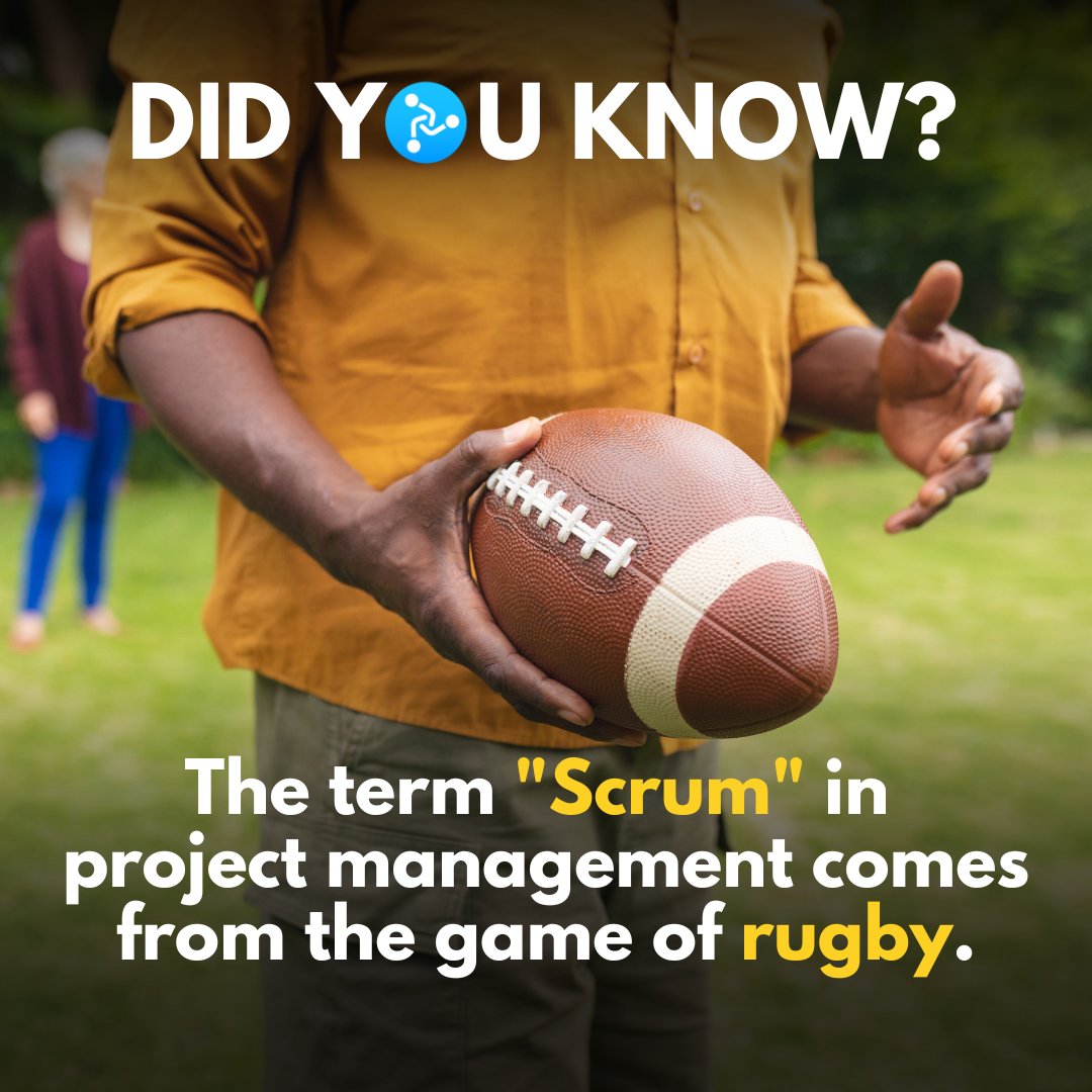 pro5ai's tweet photo. The term "Scrum" is commonly used in project management to describe an Agile framework for managing complex projects. It originated from the game of rugby, a sport played primarily in the United Kingdom and other countries around the world. 

#Scrum #Agile #ProjectManagement https://t.co/loS1KTWyIr