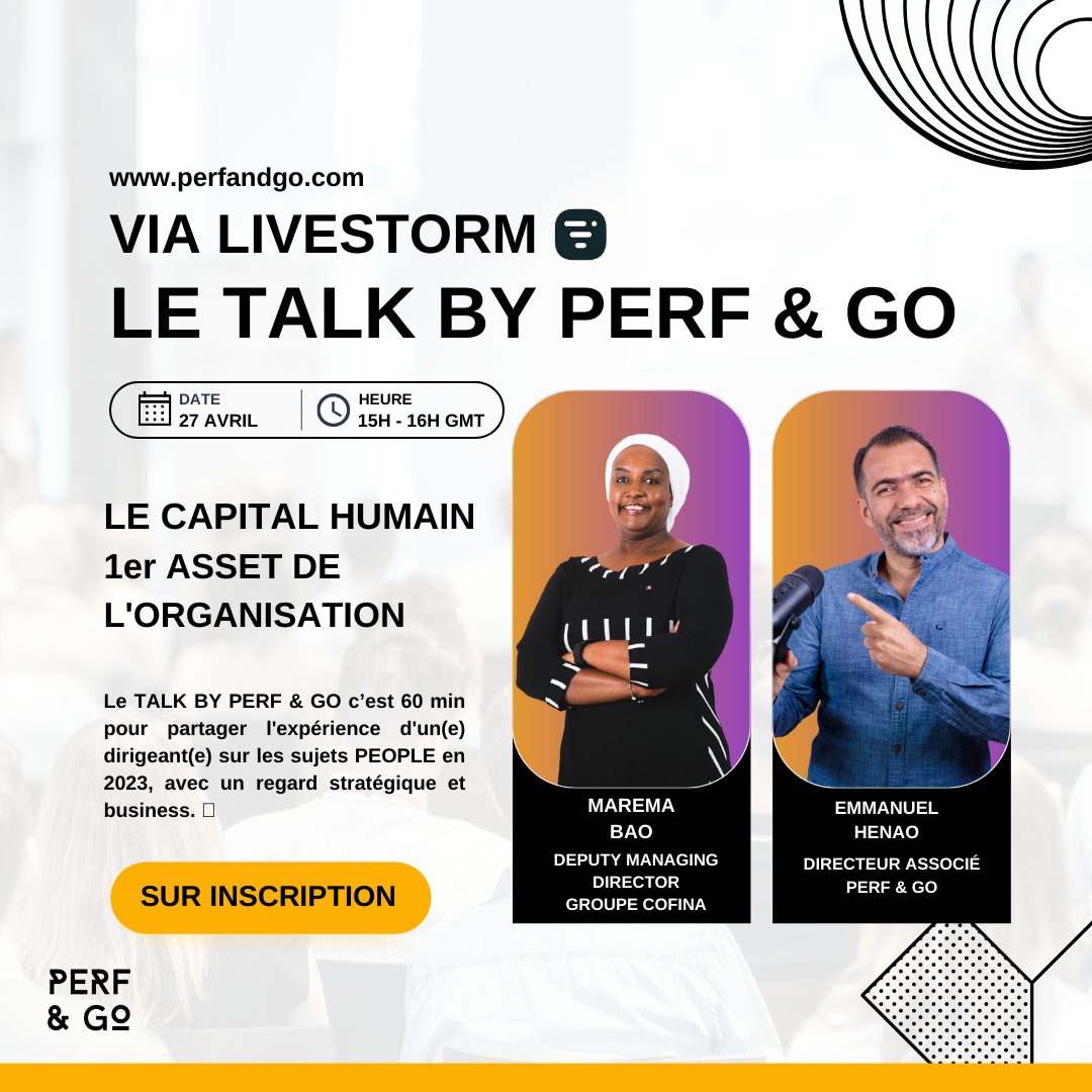 PerfandGo's tweet photo. Prêt à arrêter les dégats lors de vos prochains recrutements ?⚡Le TALK by PERF &amp; GO avec Maréma BAO ! - https://t.co/gwCZtGah2s https://t.co/EjZMFkKLRq